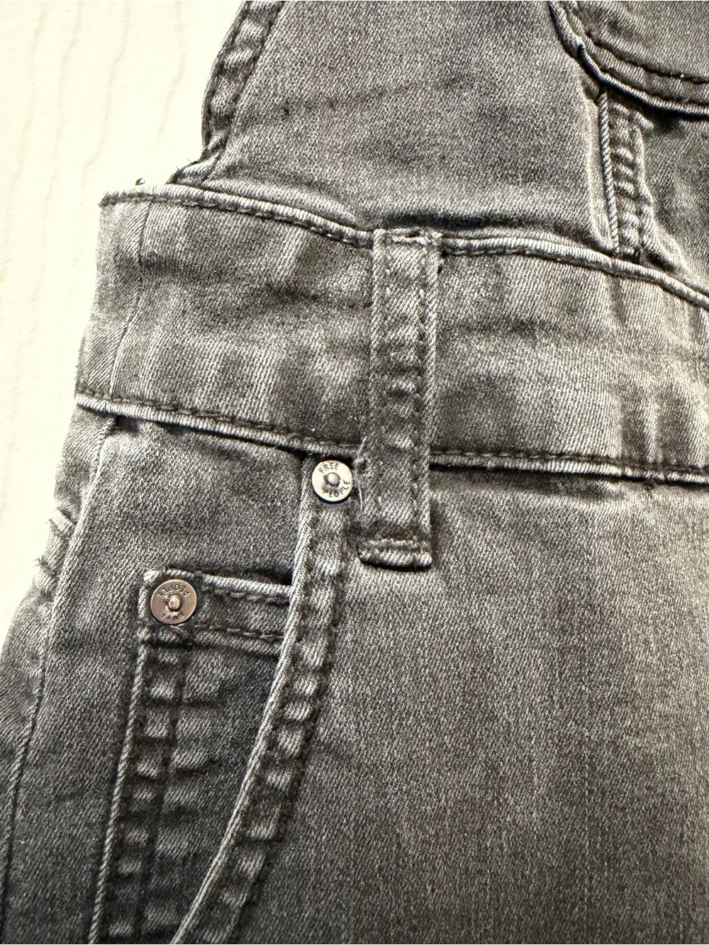 Free People Denim Overalls